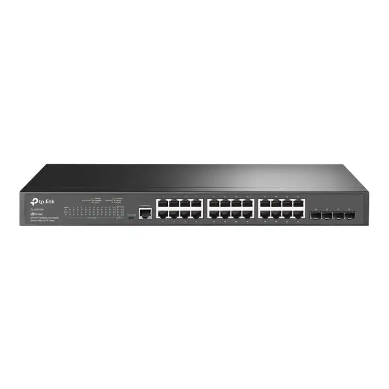 TP-Link JetStream - Commutateur - Géré - 24 x 10 - 100 - 1000 + 4 x Gigabit SFP - Montable sur rack (TL-SG3428)_1